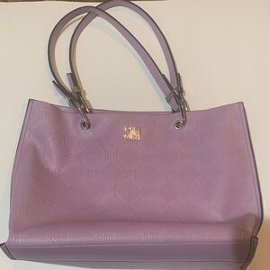 Steve Madden Lavender Perforated Tote